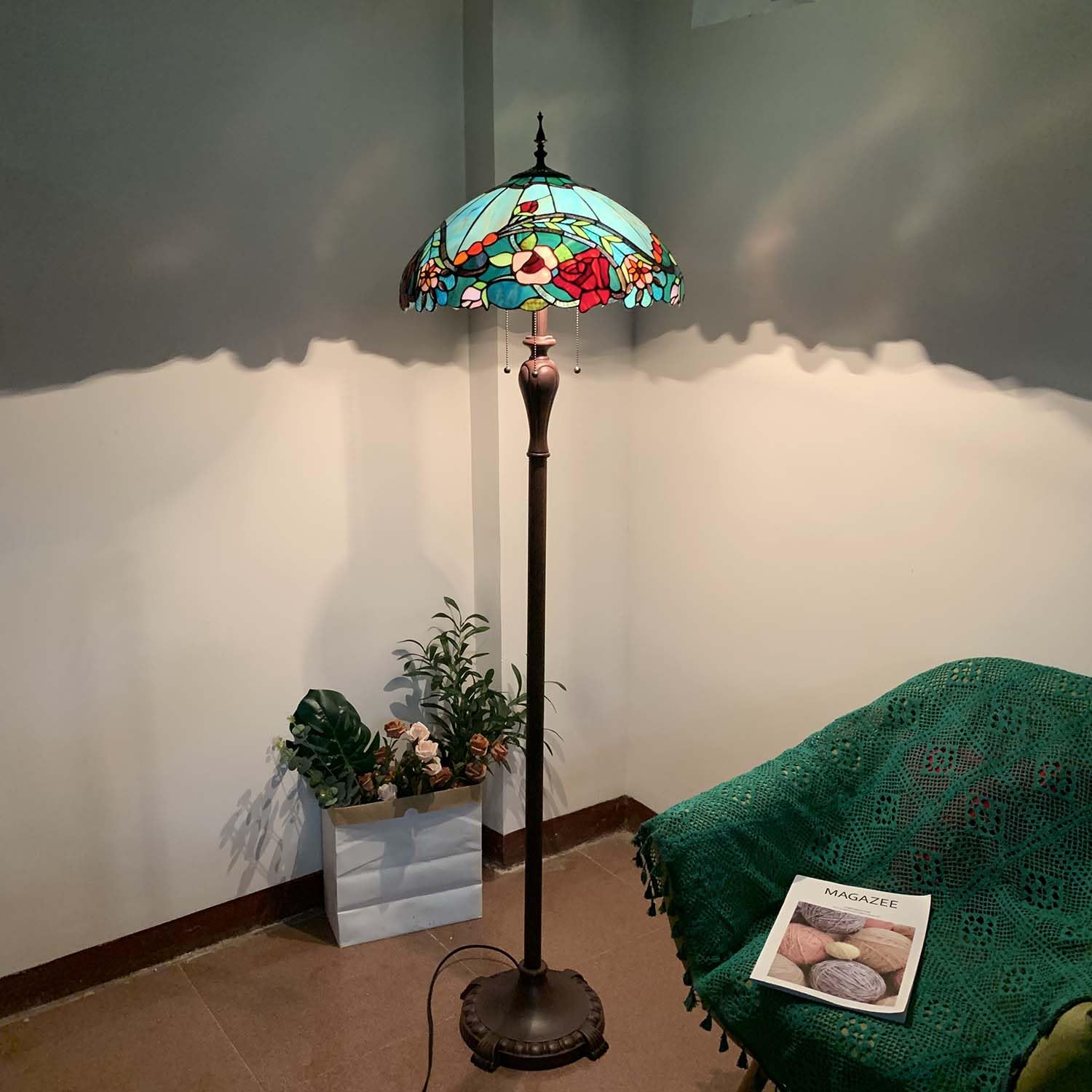 テファニーレプリカ　フロアースタンド Bieye B10740 Tiffany Style Floor Lamp Replacement Base with 3